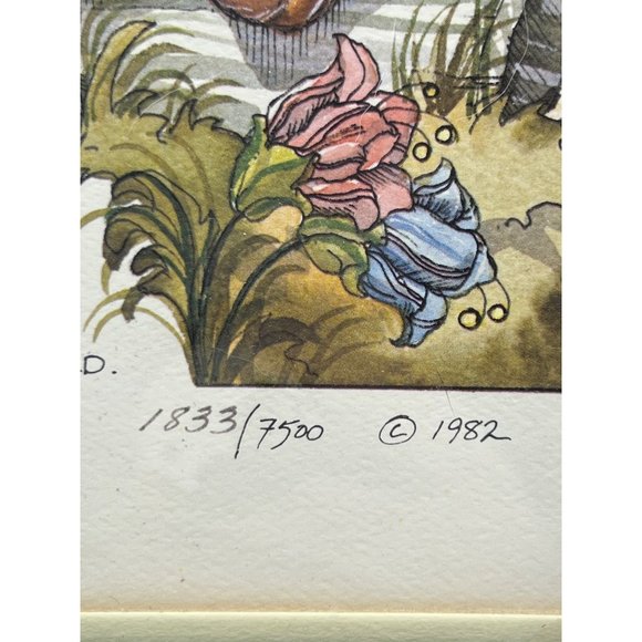Vintage Jody Bergsma Limited Edition Bears Mixed Media Signed Numbered 1833/7500 - Picture 4 of 7
